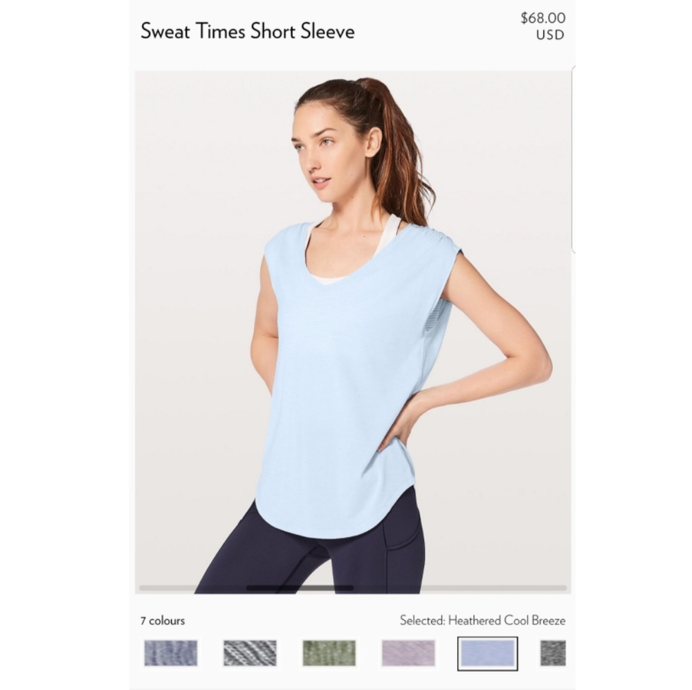 Lululemon sweat times short sleeve